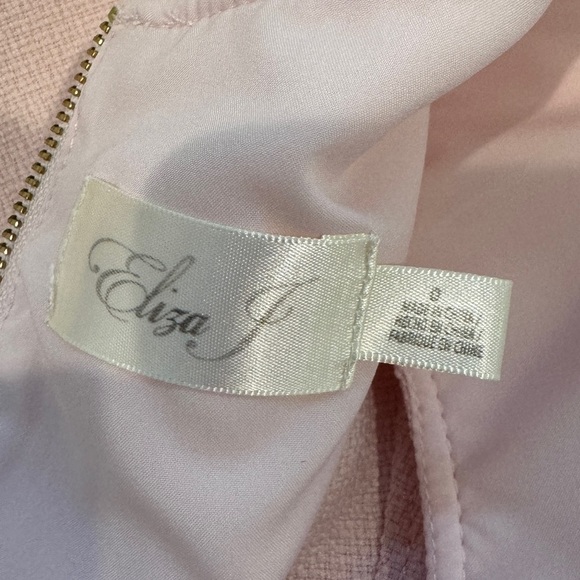 Eliza J Pale Pink Fringe Hem A-Line Circle Dress (sz 0) - Picture 12 of 13